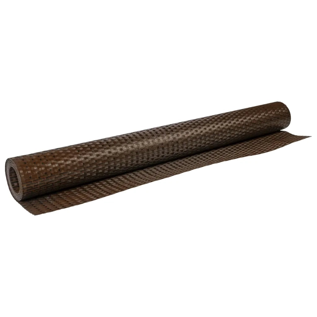 Schermo da balcone | Paravento da Balcone Marrone e Nero 400x90 cm in Polyrattan