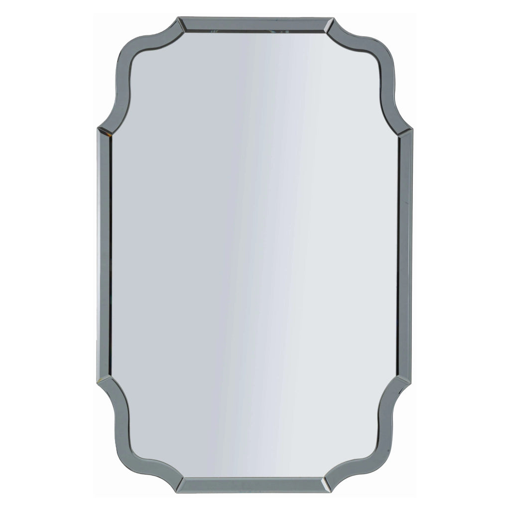Jajce, Specchio Cornice Sagomata, 60x90h cm Grigio