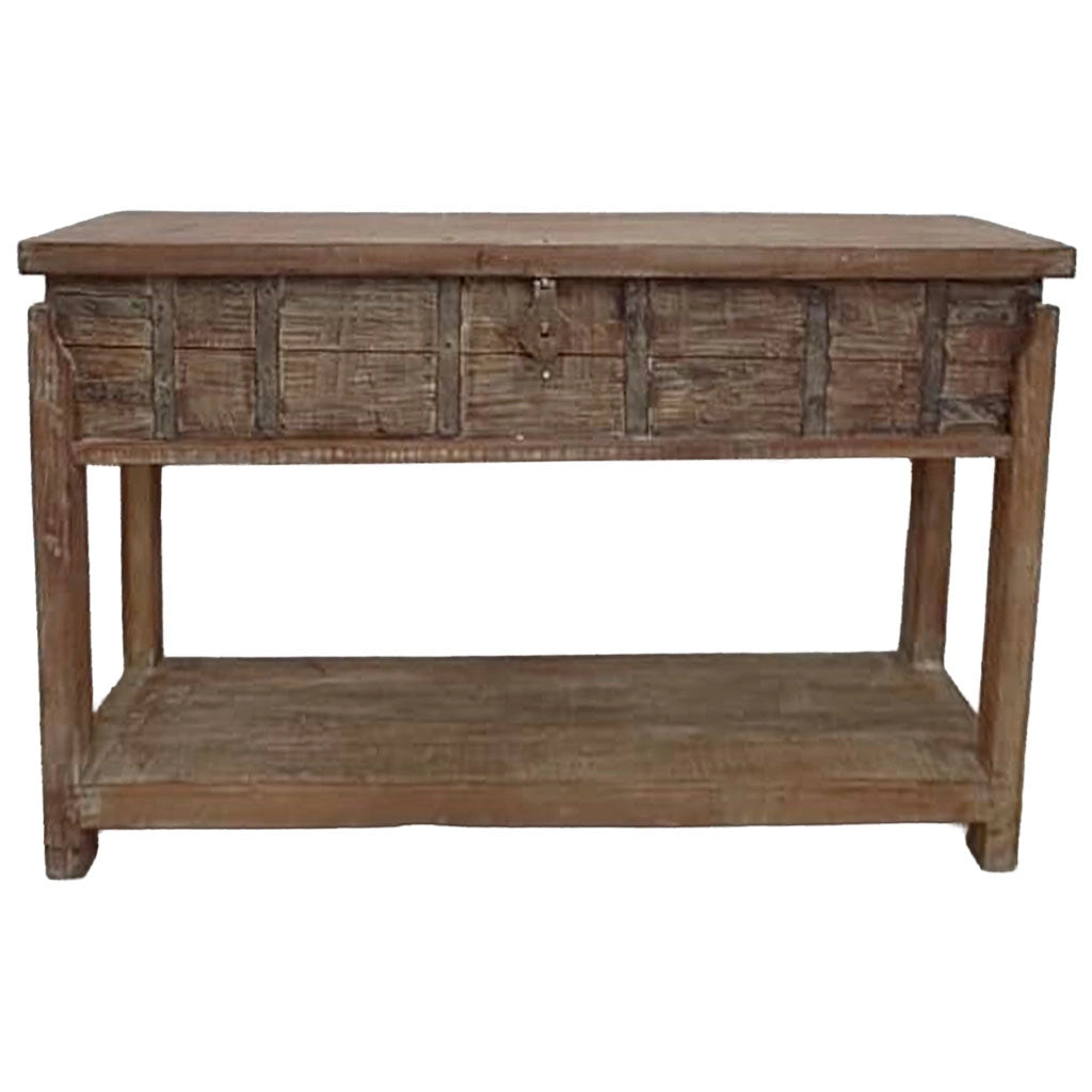 Crediera in legno fatto a mano 144x39x93h cm
