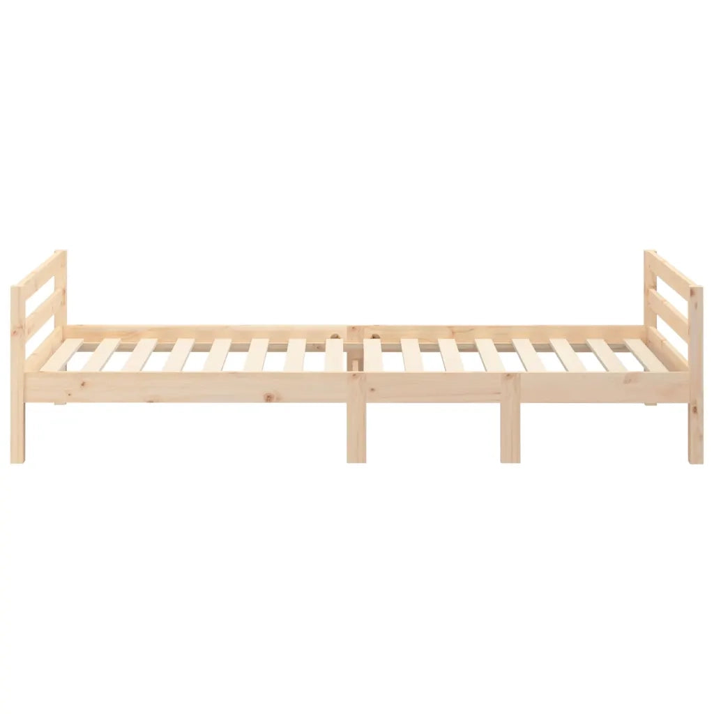 Letto senza Materasso-Struttura Letto 90x190 cm in Legno Massello di Pino 531003