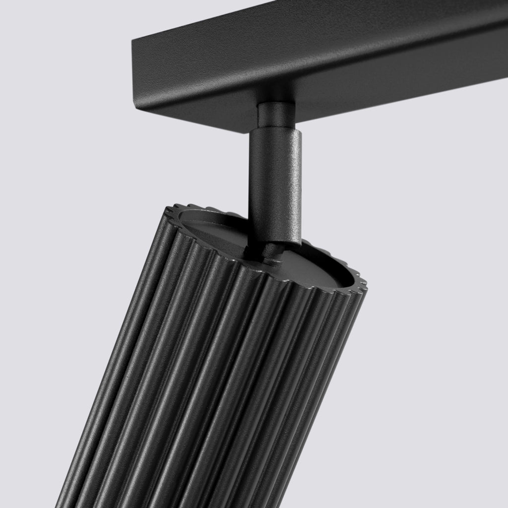 Lampada a soffitto KARBON 4L nero