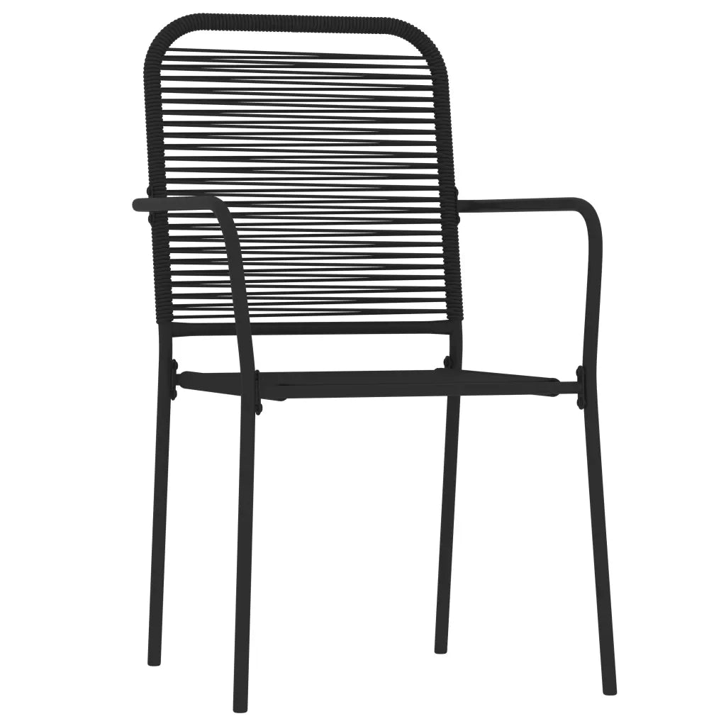 Set Mobili da Pranzo per Giardino 7 pz Nero 3099147