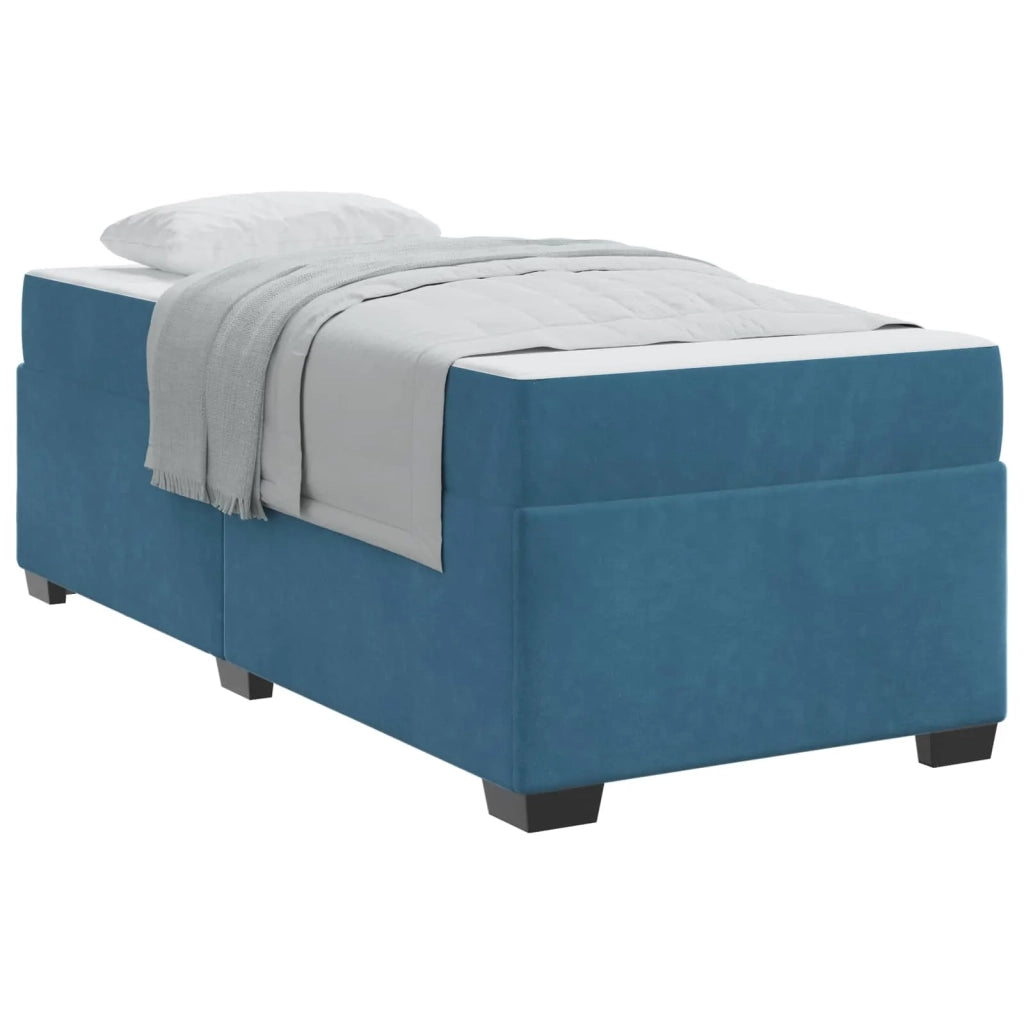 Struttura del letto Blu Scuro 100 x 200 cm Tessuto