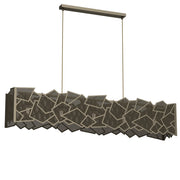 Lampada a sospensione Luminex Camo oro titanio 5xE27