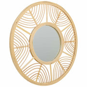 Specchio in rattan e bambù marrone d55,5x2h