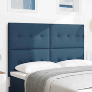 Testiera LED con strisce LED con testiera Blu 144 cm Tessuto 3338429