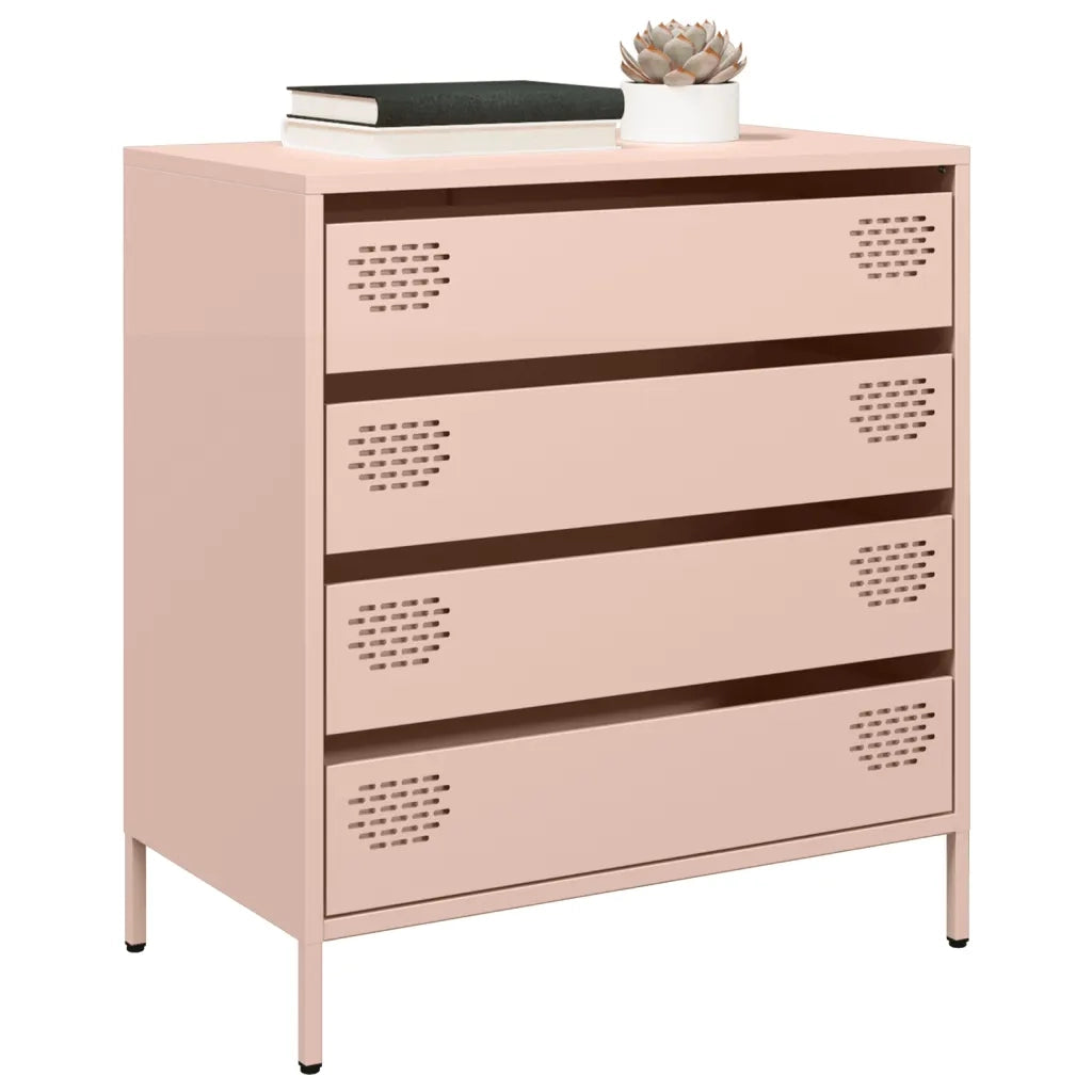 Credenza-Buffet-Armadio da cucina Rosa 68x39x73,5 cm in Acciaio Laminato a Freddo 456854