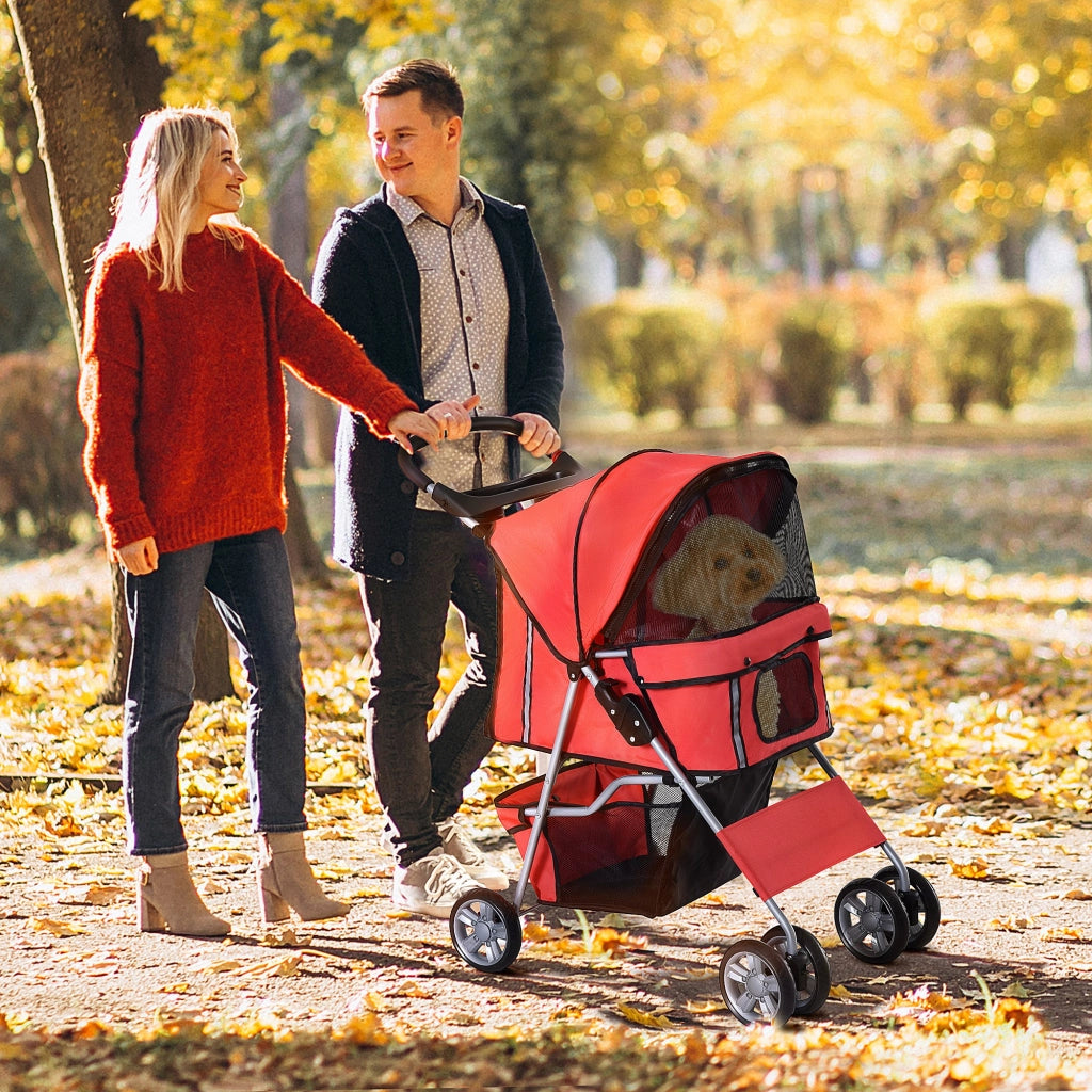 Carrello per cani pieghevole ¨C Minimal ¨C rosso