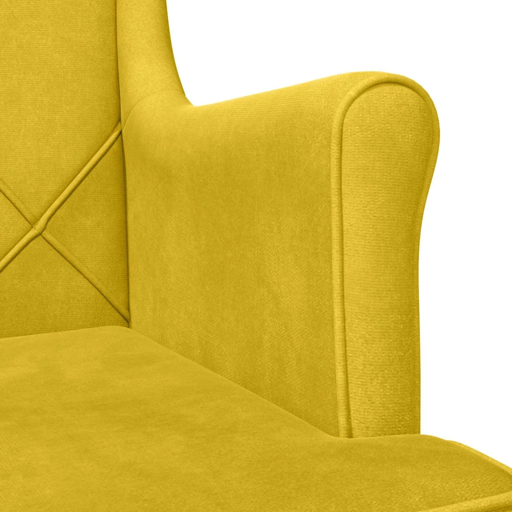 Poltrona Giallo Velluto 42029902