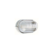Plaf.Grande E27 linea industriale ovale bianco