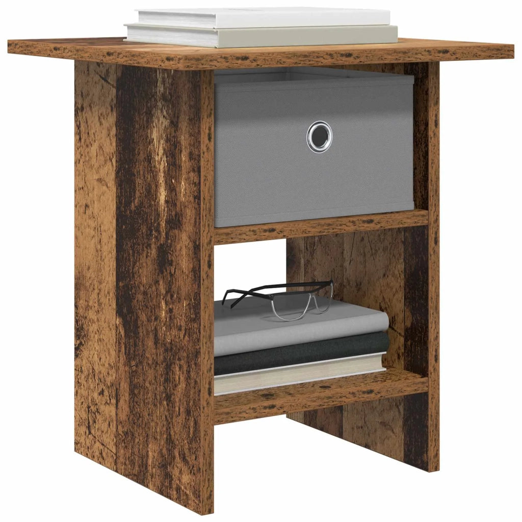 Comodino 2 pcs Legno vecchio 41 x 40 x 45 cm Legno multistrato 8000449