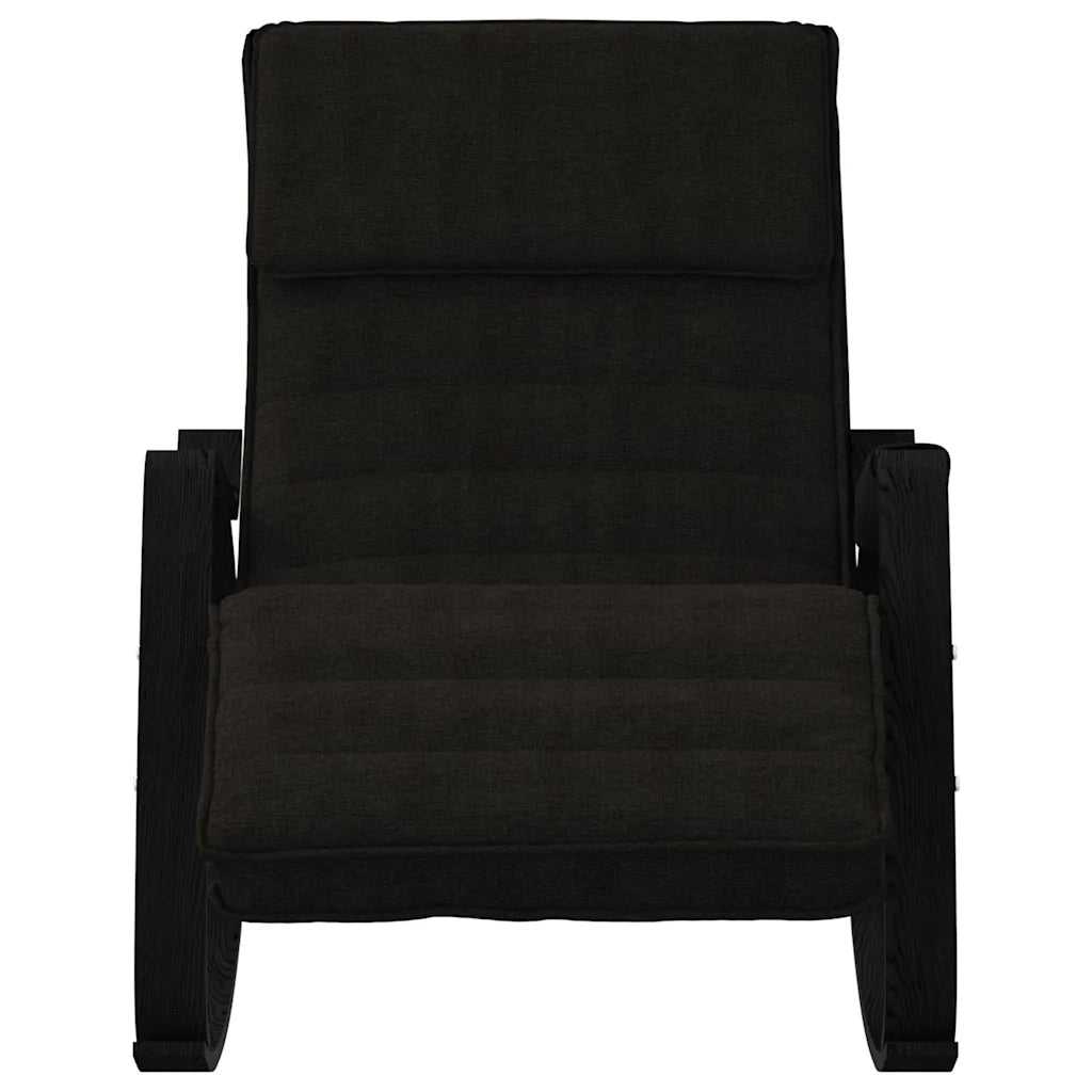 Sedia a Dondolo Nera in Tessuto 351080