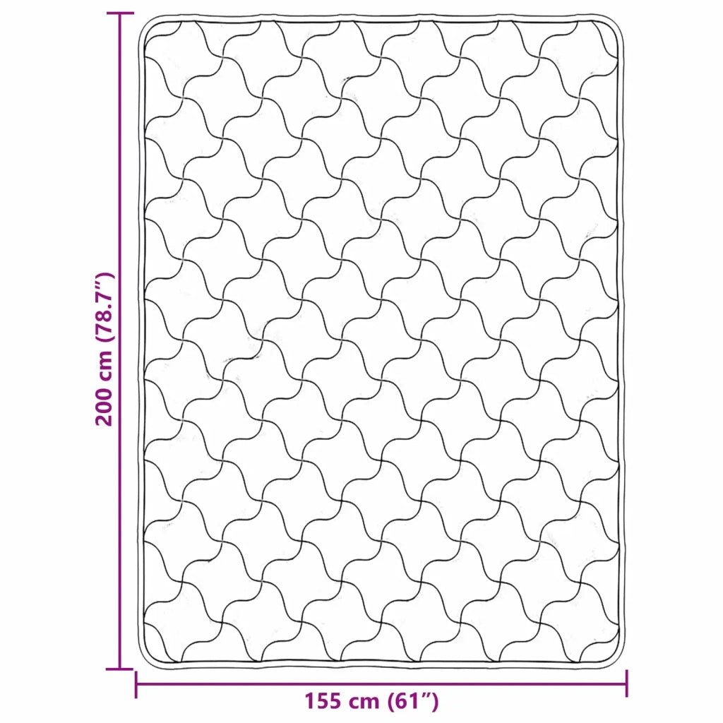 Duvet Invernale 155 x 200 cm Inverno Antracite Traspirante 42026303