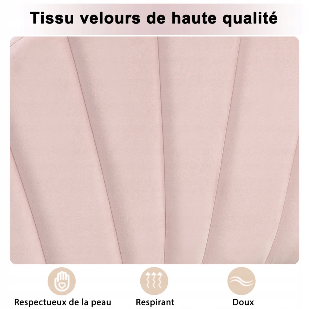 Letto imbottito 140x190 - Xylo - Rosa
