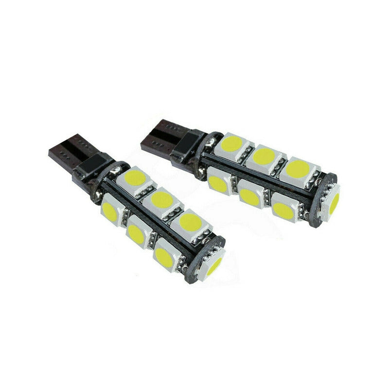 COPPIA LAMPADINE 13 LED SMD T10 5050 AUTO 6000K CANBUS 2.1W LAMPADINA 12V 02707