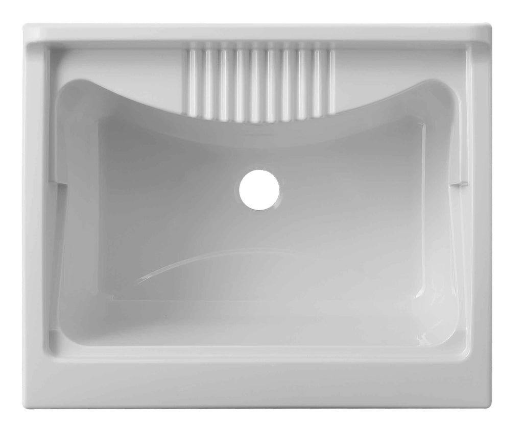Mobile LAVATOIO in PVC in KIT di montaggio - 60X50 per Interni/Esterni - CR - Col: BIANCO