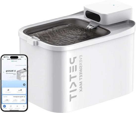 Fonte per Gatti con Sensore di Movimento e Controllo App - Batteria Ricaricabile 5000mAh - Fonte per Acqua per Gatti da 3L