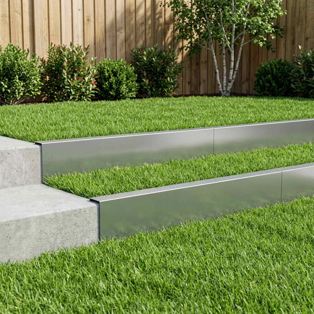 Profilo di copertura per giardino 10 pz 100 x 5 x 15 cm 8012945