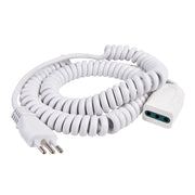PROLUNGA ELETTRICA BIPASSO ESTENDIBILE 10A CON SPINA E PRESA 2P+T - LUNGHEZZA REGOLABILE DA 1,2 A 5 METRI SICURA FLESSIBILE E SALVASPAZIO