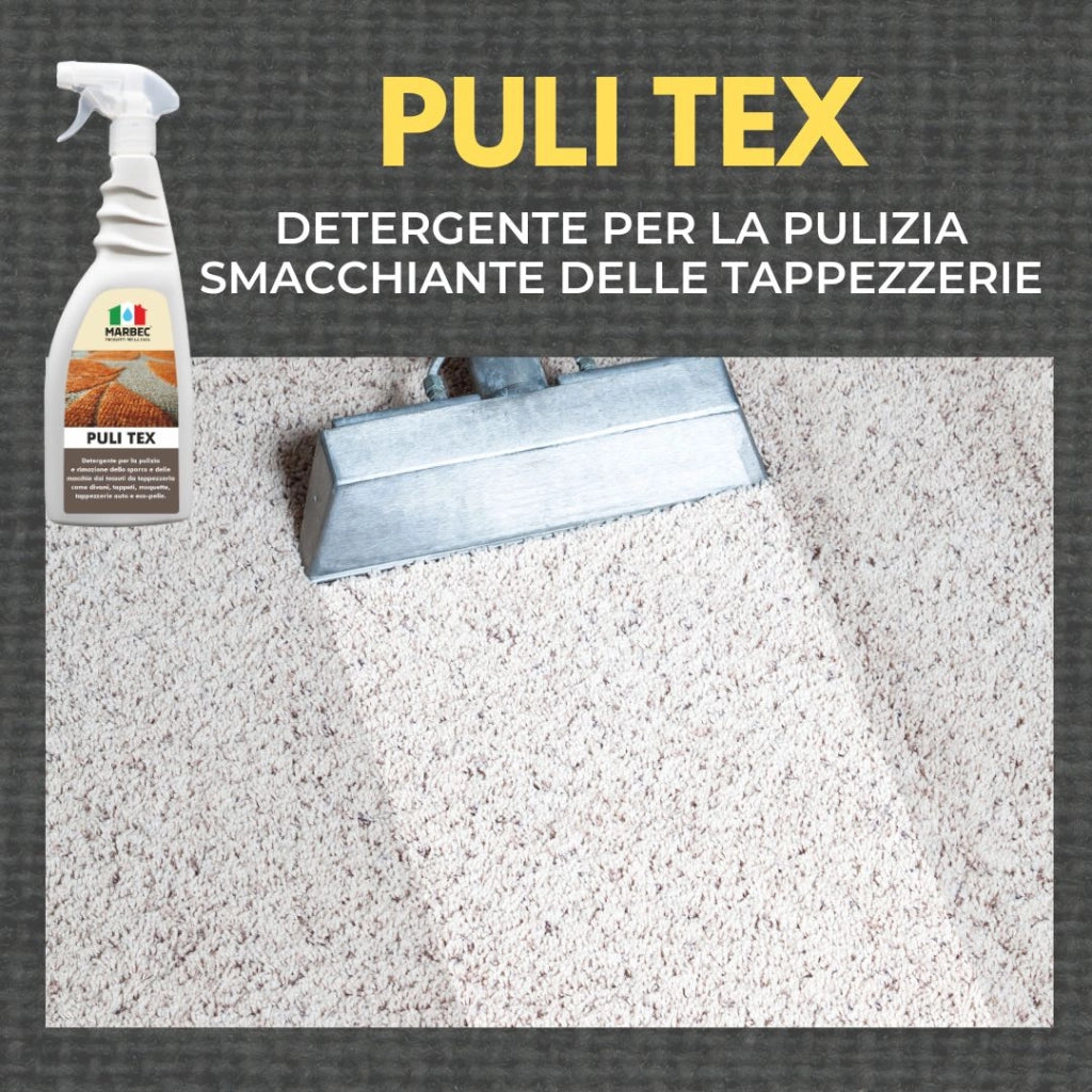 Detergente per pulire divano, tappeti e moquette PULI TEX   750MLx6Pz