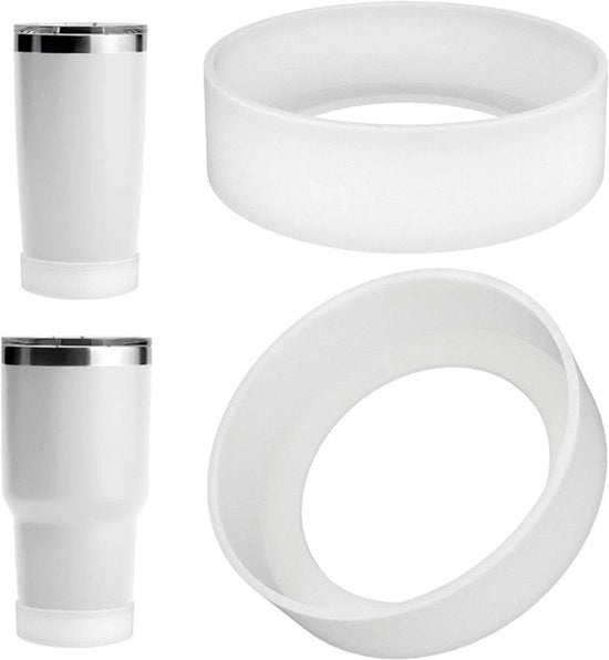 Fascia antiscivolo - Silicone - Protezione antiscivolo - Protezione del fondo - Adatto a - 20oz/30oz - Set da 2 - Protezione per trekking