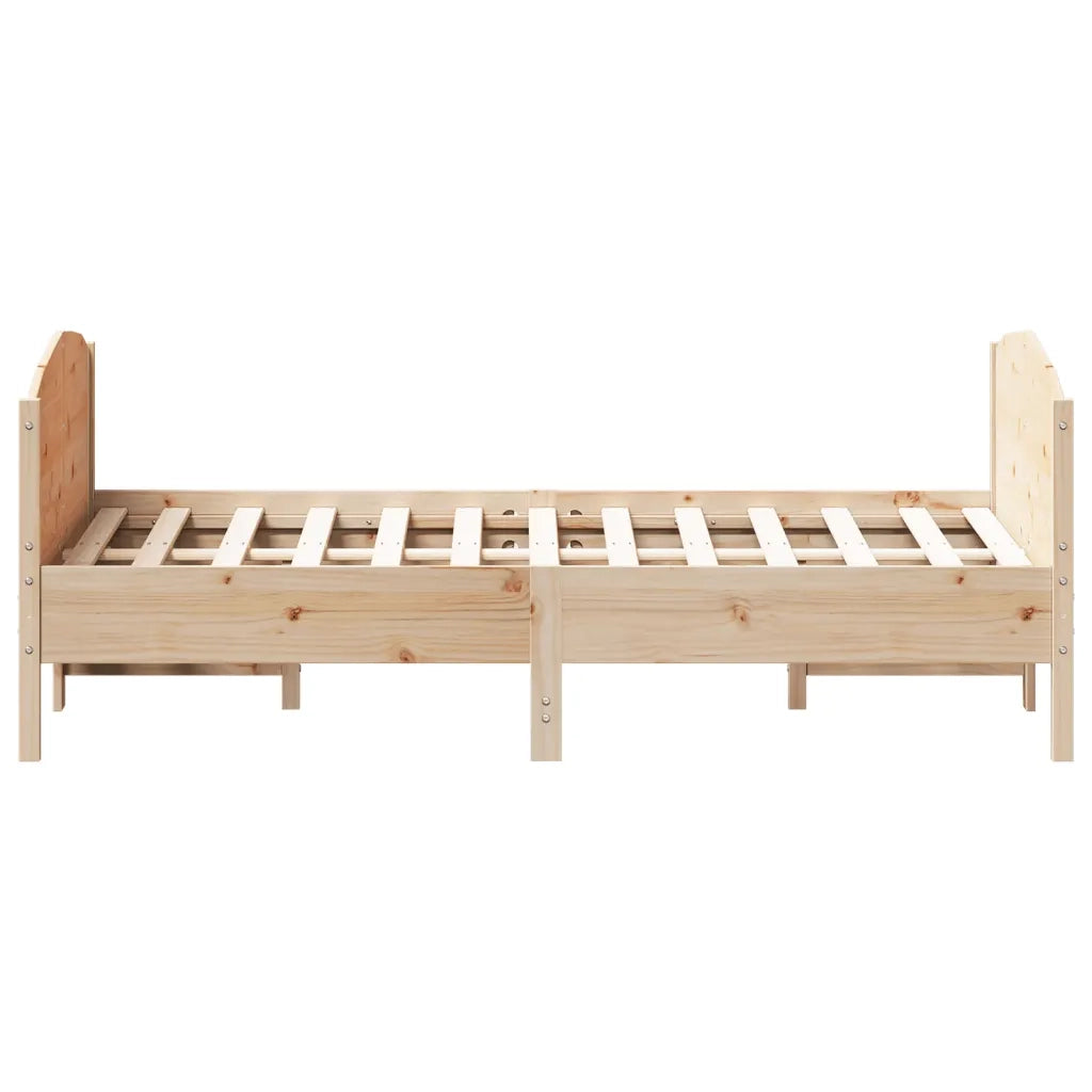 Letto senza Materasso 120x190 cm in Legno Massello di Pino 3216185