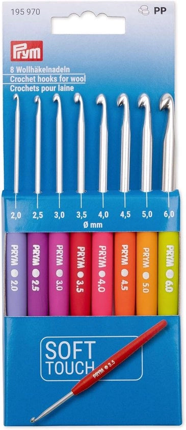 Set di Aghi da Maglia con Manico Morbido 2.00-6.00mm - 8 Set a Scelta Libera per Hacking Comfortevole