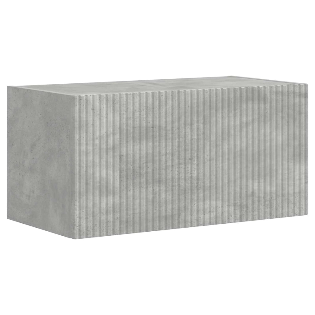 Set mobile TV 5 pcs Grigio cemento Legno multistrato