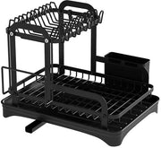 Organizzatore per cucina con 2 ripiani e contenitore per utensili