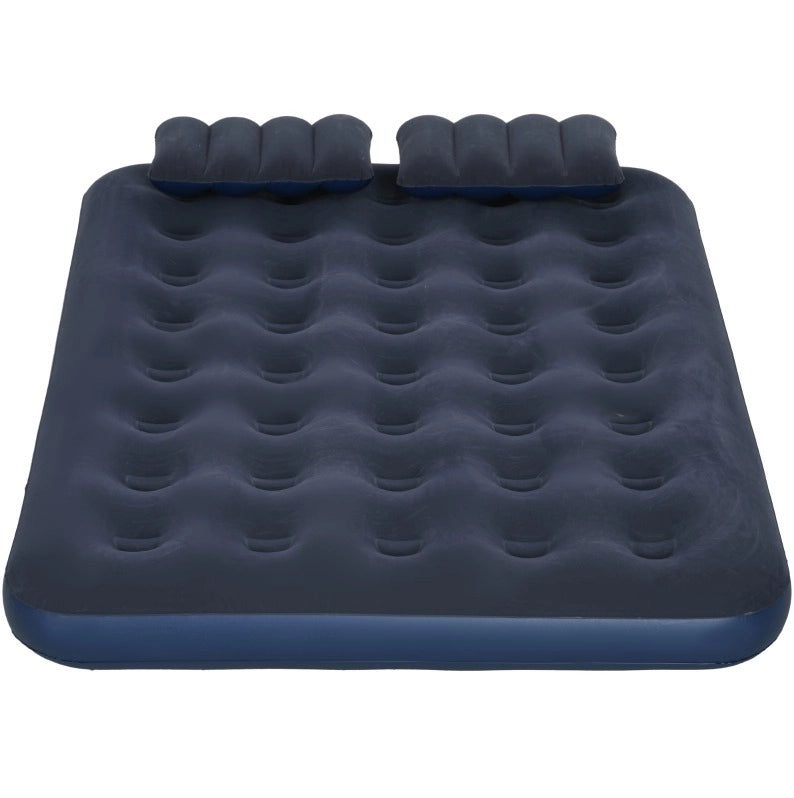 Materasso gonfiabile matrimoniale blu 203x152x22 cm con pompa