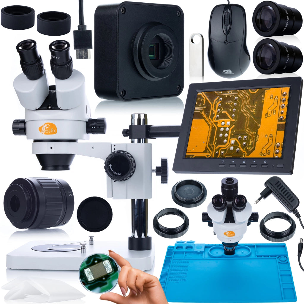 Set Microscopio Professionale Mercury Pro con Telecamera, Tappetino in Silicone