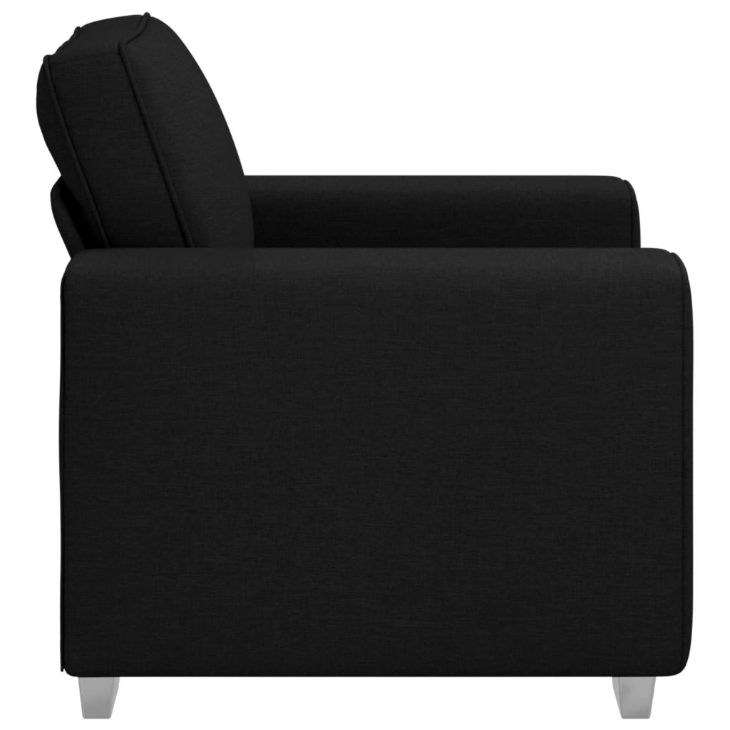 Poltrona | Sedia Relax Sofa Nero 100 cm Tessuto