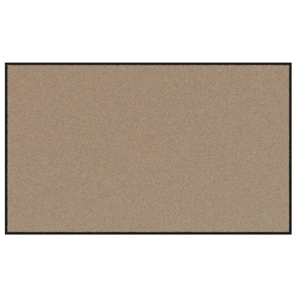 Zerbino | Tappetino Beige e Nero 90 x 150 cm 100% Poliammide