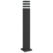 Lampada da terra per esterni 80 cm alluminio nero 02_0042513