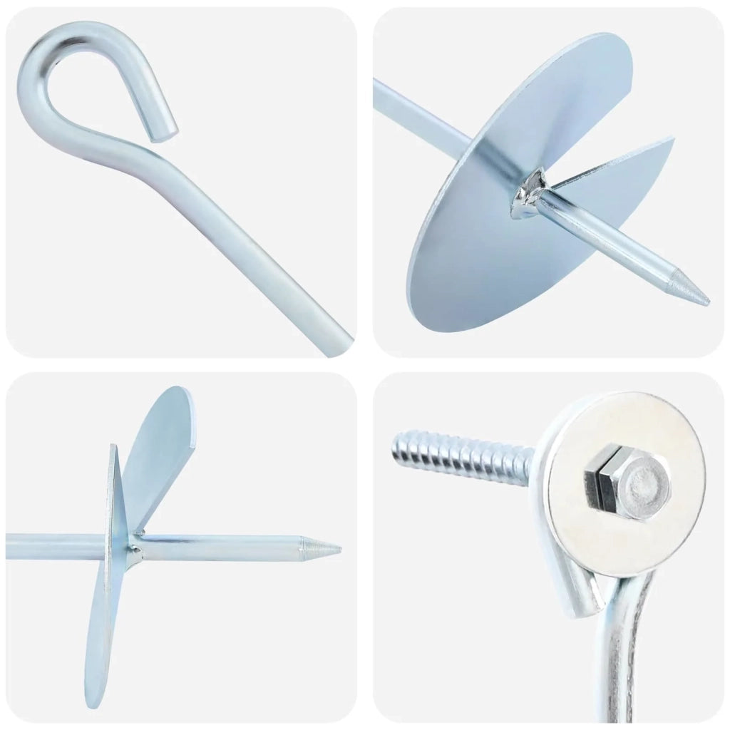 Ancora per Terra 10 pcs Argento Ø10 x 40 cm 42052423