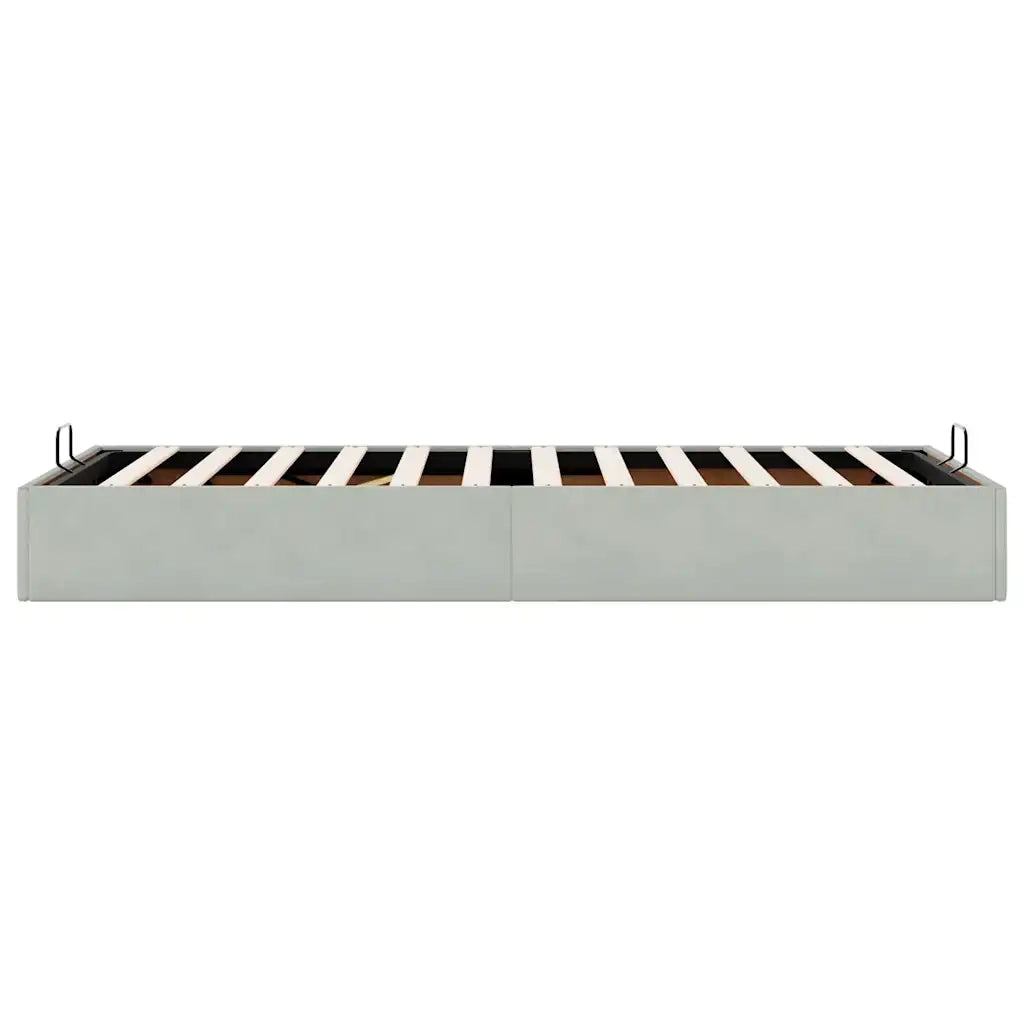 Struttura Letto Pouf Senza Materasso 90x200 cm Velluto 3310937