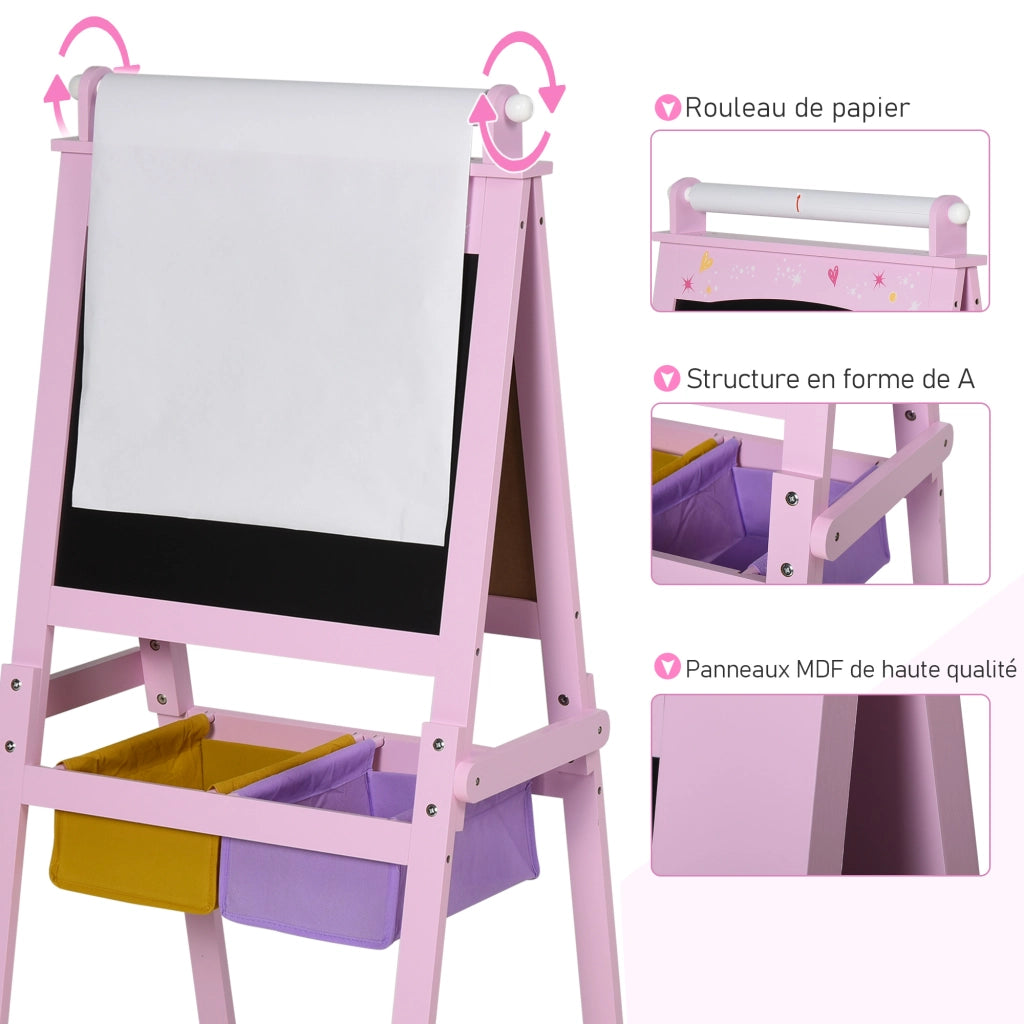 Tavolo da Disegno per Bambini ¨C Minimal ¨C MDF Rosa