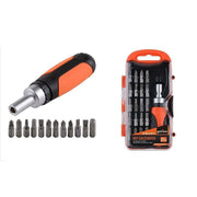 Trade Shop - Kit Cacciavite A Cricchetto Multiuso 21 Pezzi Magnetico Doppia Funzione 92192 -