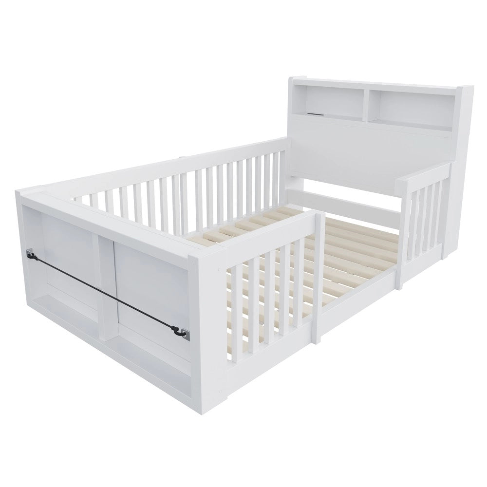 Letto singolo ¨C Minimal ¨C bianco in legno 90x190cm