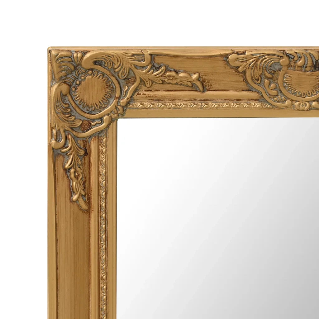 Specchio da Parete Stile Barocco 50x60 cm Oro 320317