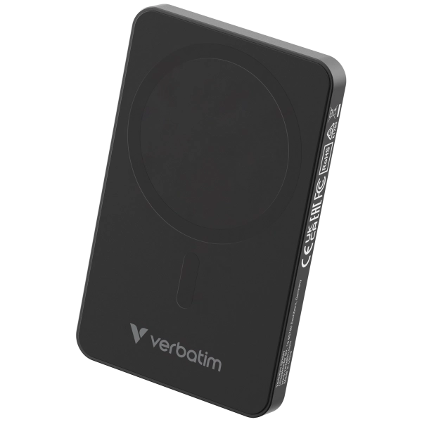 VERBATIM POWER BANK CHARGENGO ESSENTIALS MAGNETIC WIRELESS 5000MAH BLACK