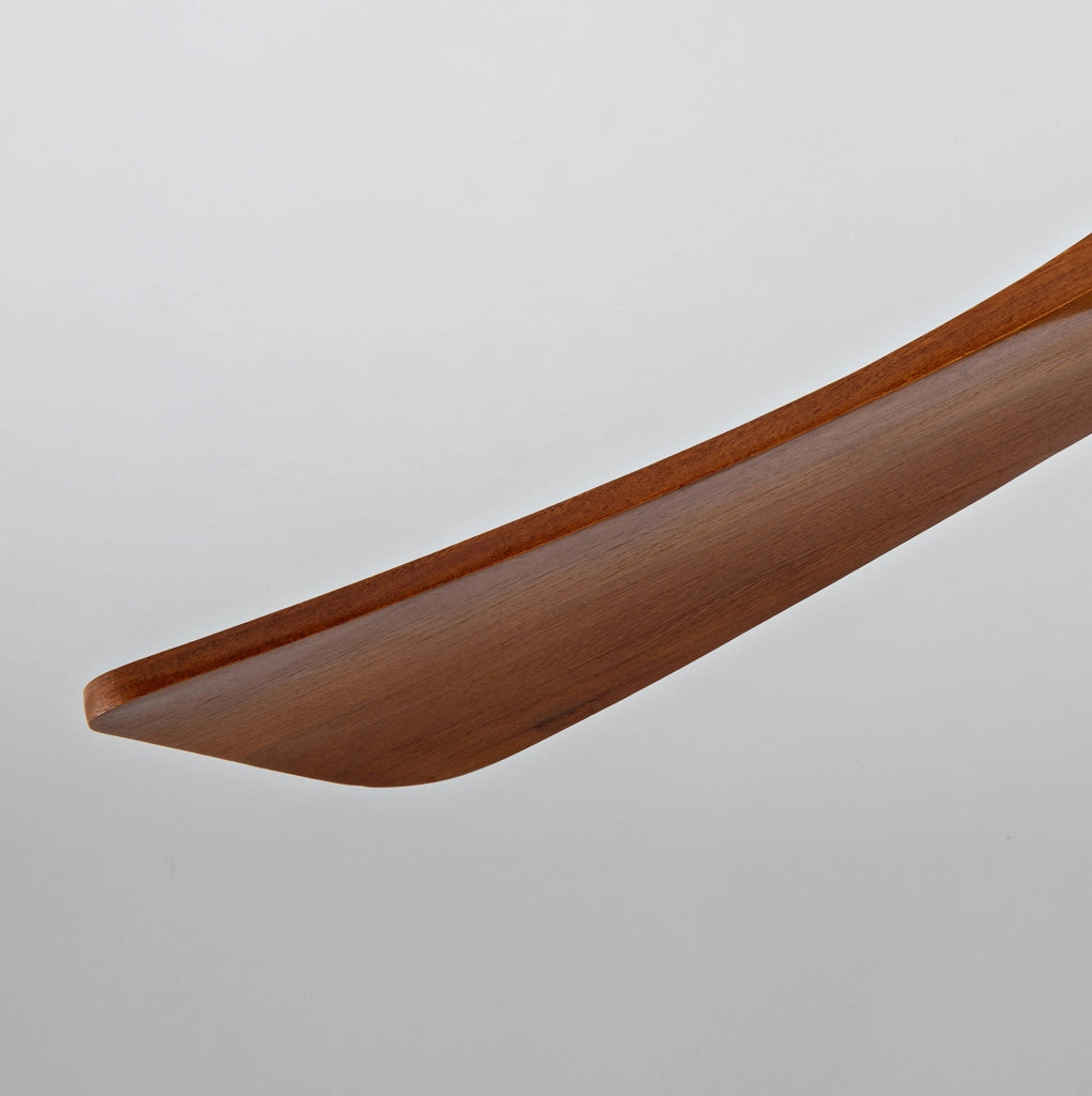 Ventilatore a soffitto 42 pollici con 5 pale in legno di Paulownia, luce LED dimmerabile e telecomando, 6 velocità, funzione inversione, adatto per soggiorno e patio