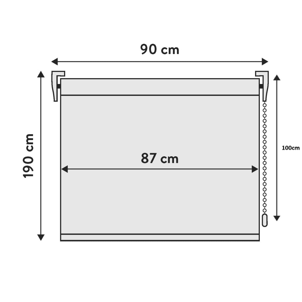 VIEWTEX Tenda a rullo Screen  10% Grado di apertura beige 90 x 190 cm - Made in Europe - 5 anni di garanzia