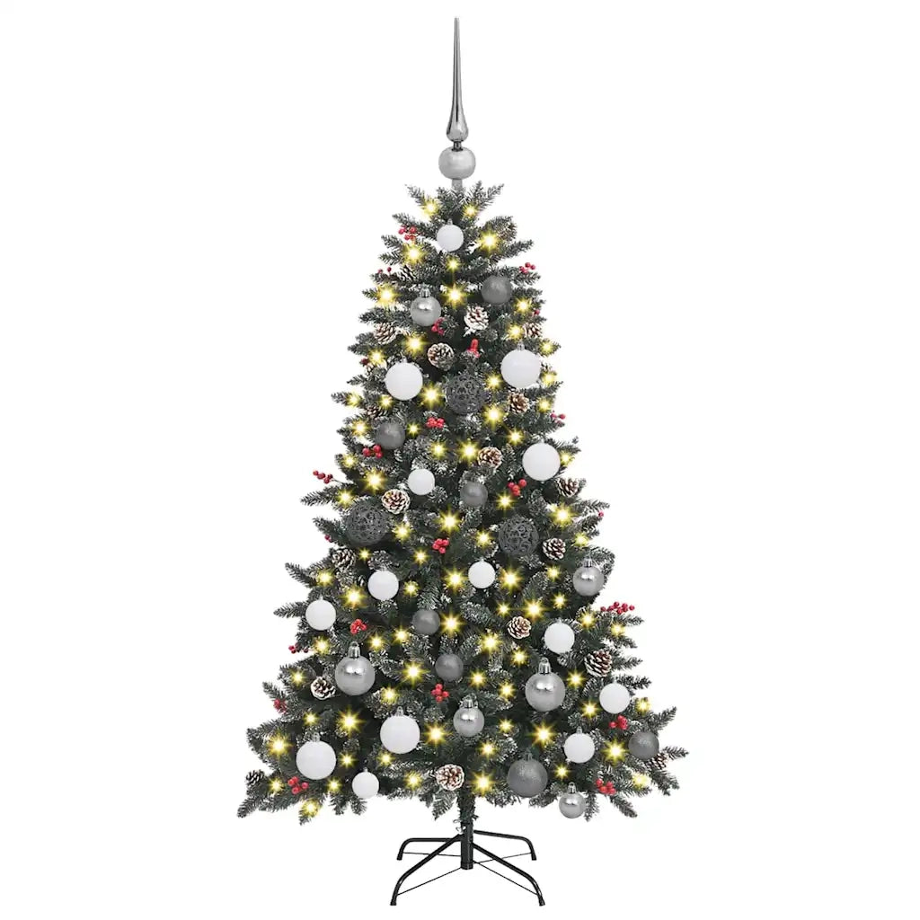 Albero di Natale artificiale con 150 LED Verde 120 cm 3395855