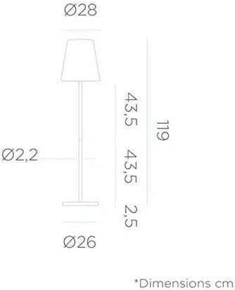 New Garden 28119407-F63F-4929-9A7A-EE33214FD5FC Lola Slim Piantana LED RGBW 4 5 W 600 lm Autonomia 4 20 Ore Telecomando Integrato Solare IP65 colore Antracite