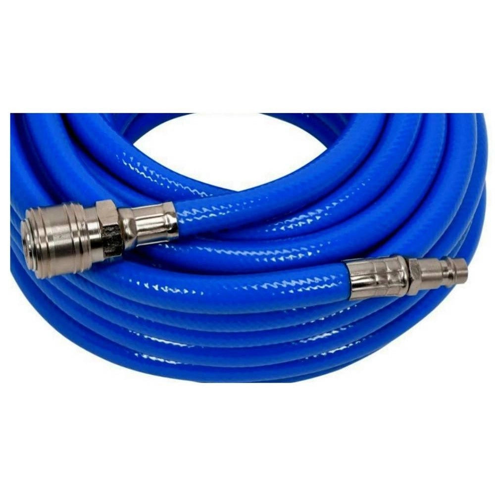 Trade Shop - Tubo Aria Compressa Flessibile Per Compressore 12 Metri Raccordo Rapido 1/4″ -