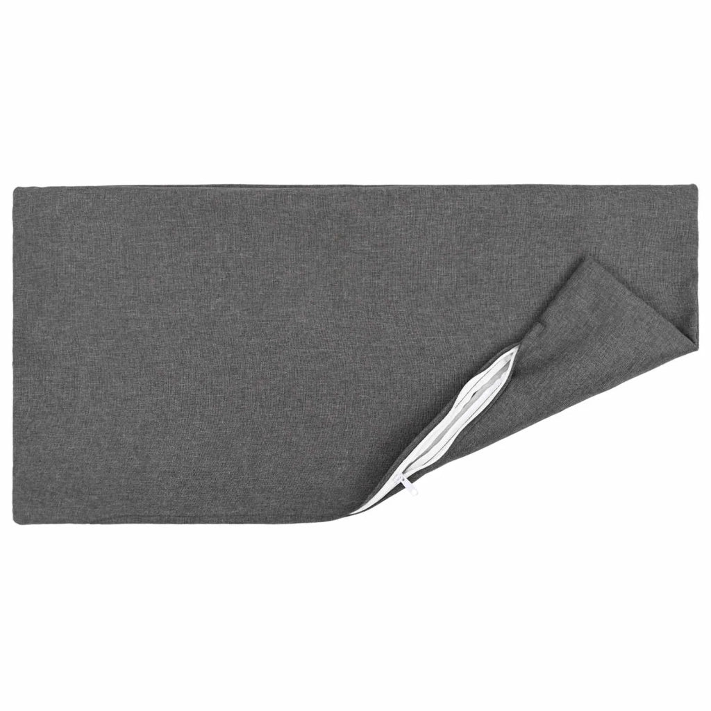 Cuscino con cuscino HEERLEN 2 pz Grigio Chiaro Tessuto 924931