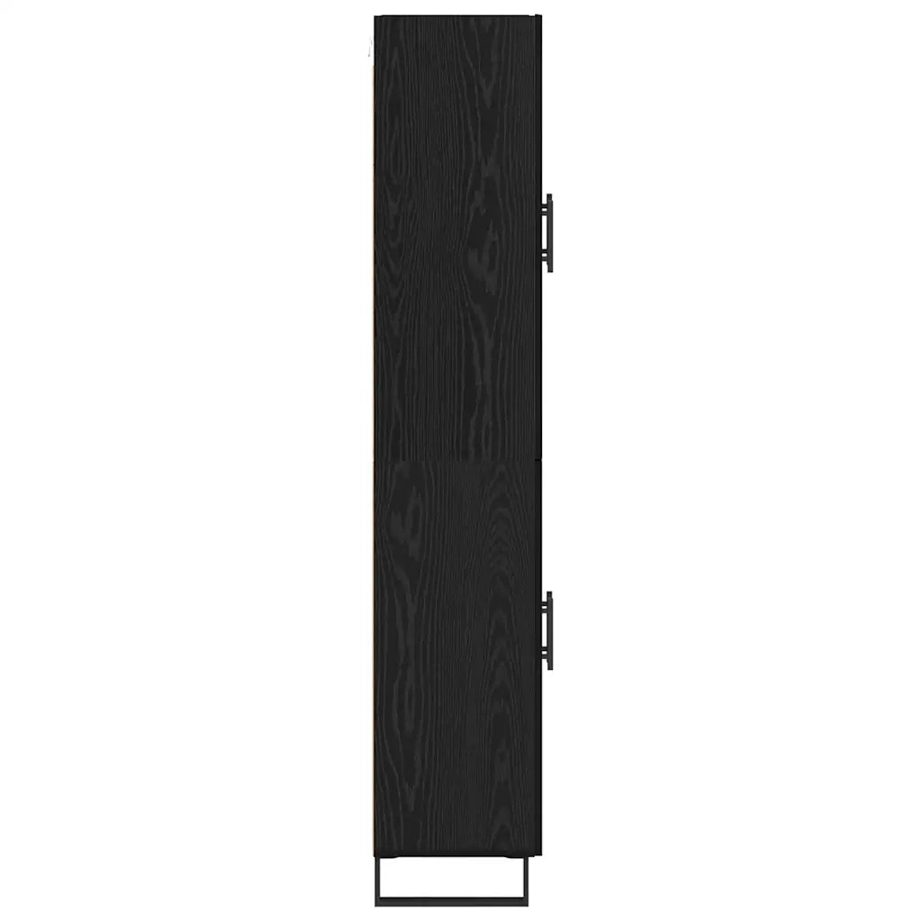 Credenza 2 pz | Madia | Buffet da pranzo | Armadio da pranzo Rovere Nero 69,5 x 34 x 180 cm
