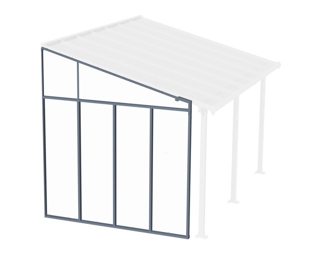Parete laterale 3m Pergola Grigio
