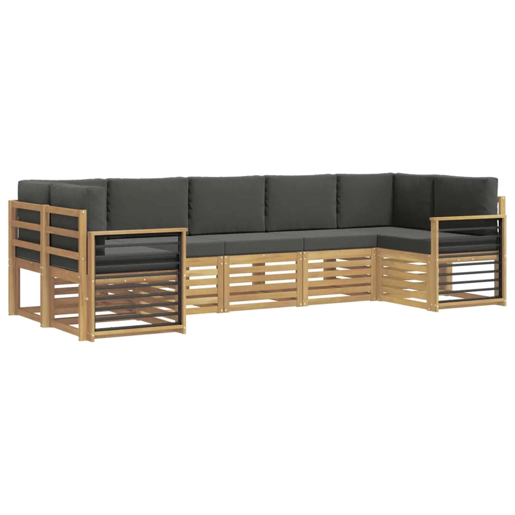 Set divano sezionale 7 pcs Bianco e Antracite 3392447